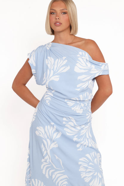 Apryl Midi Dress Shell Print