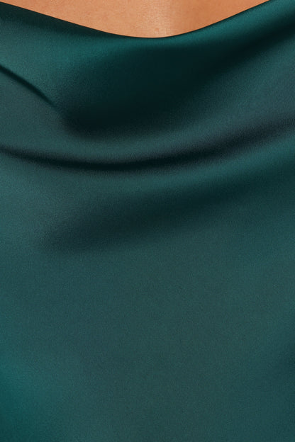 Reyna Off Shoulder Maxi Dress Emerald Green