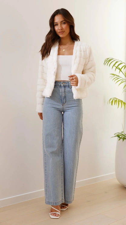 Tully Crop Jacket White