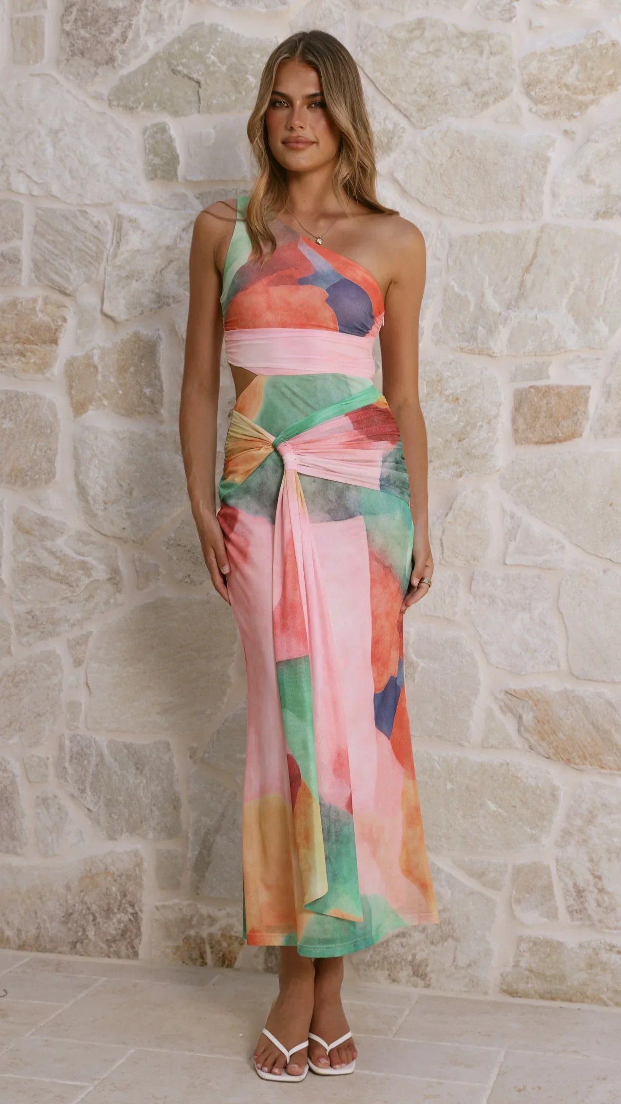 Kourt Maxi Dress Multi Abstract