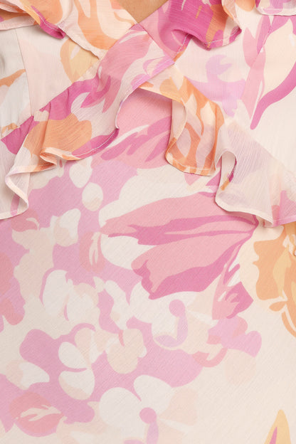 Kaori Midi Dress Pink Floral