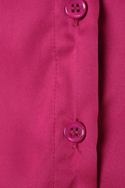 Narissa Satin Shirt Magenta