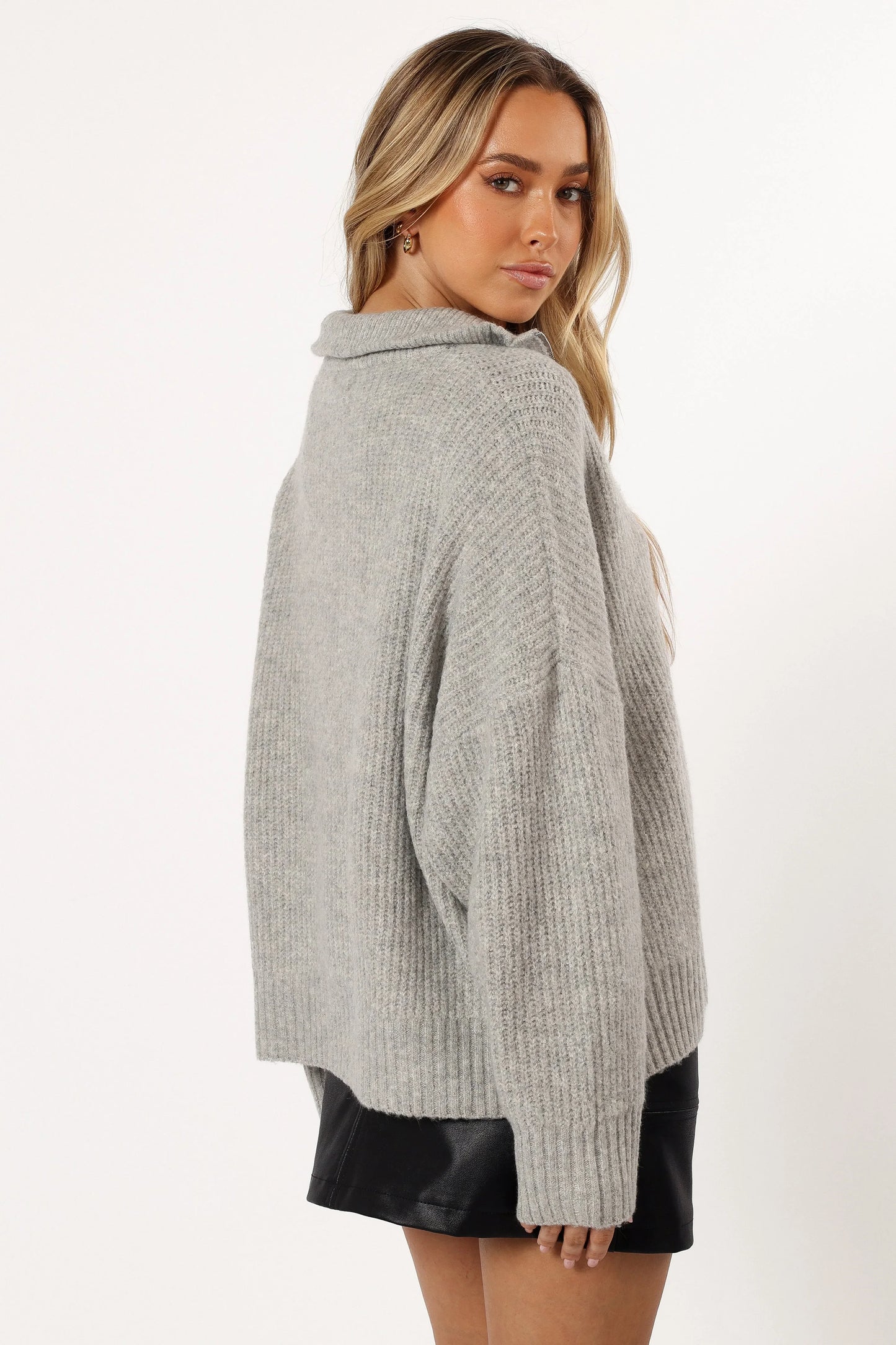 Miranda Knit Sweater Grey