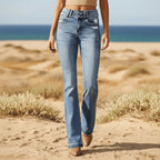 Vintage Ripped Bootcut Jeans