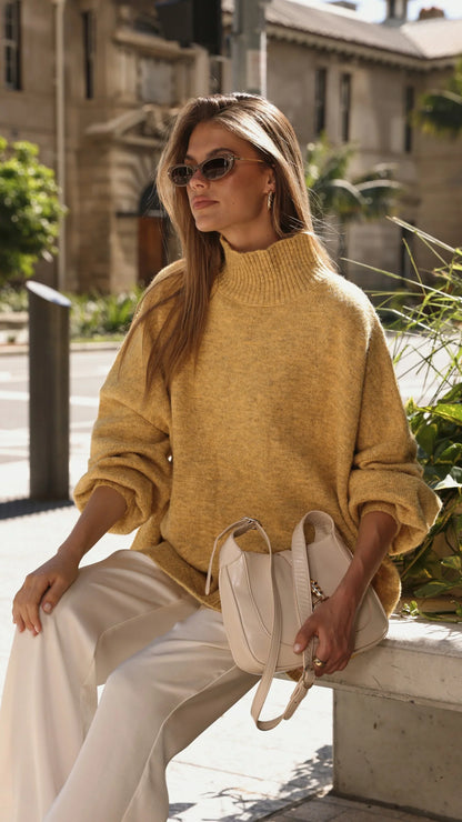 Harita Knitted Sweater Mustard