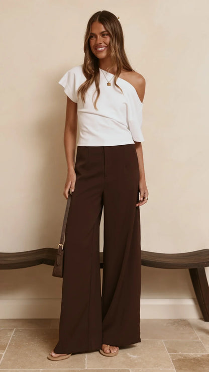Maeva Tailored Pants Brown