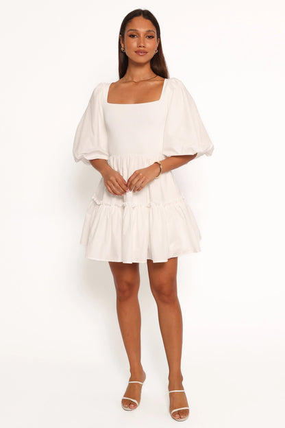 Meredith Mini Dress White