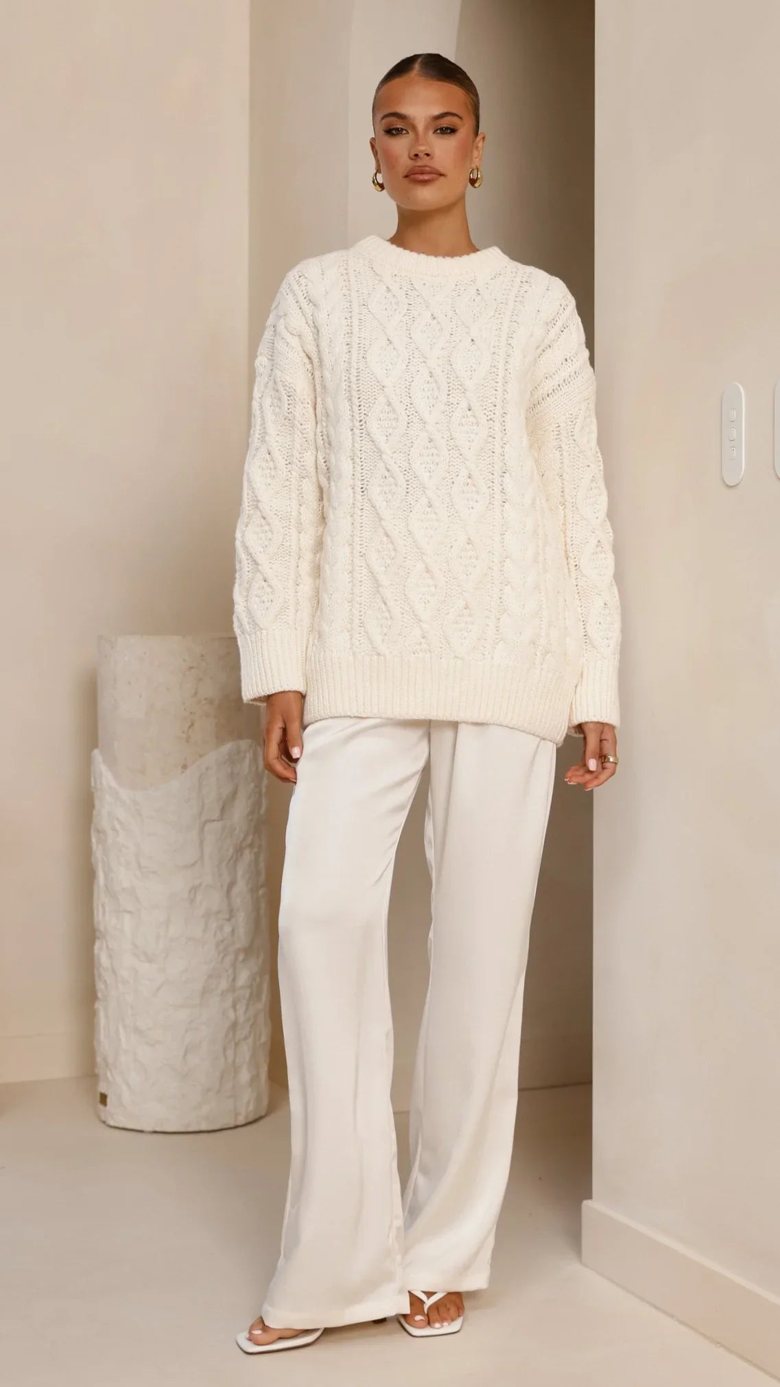 Valentina Knit Sweater Cream