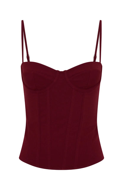 Moonlight Dance Bustier Wine