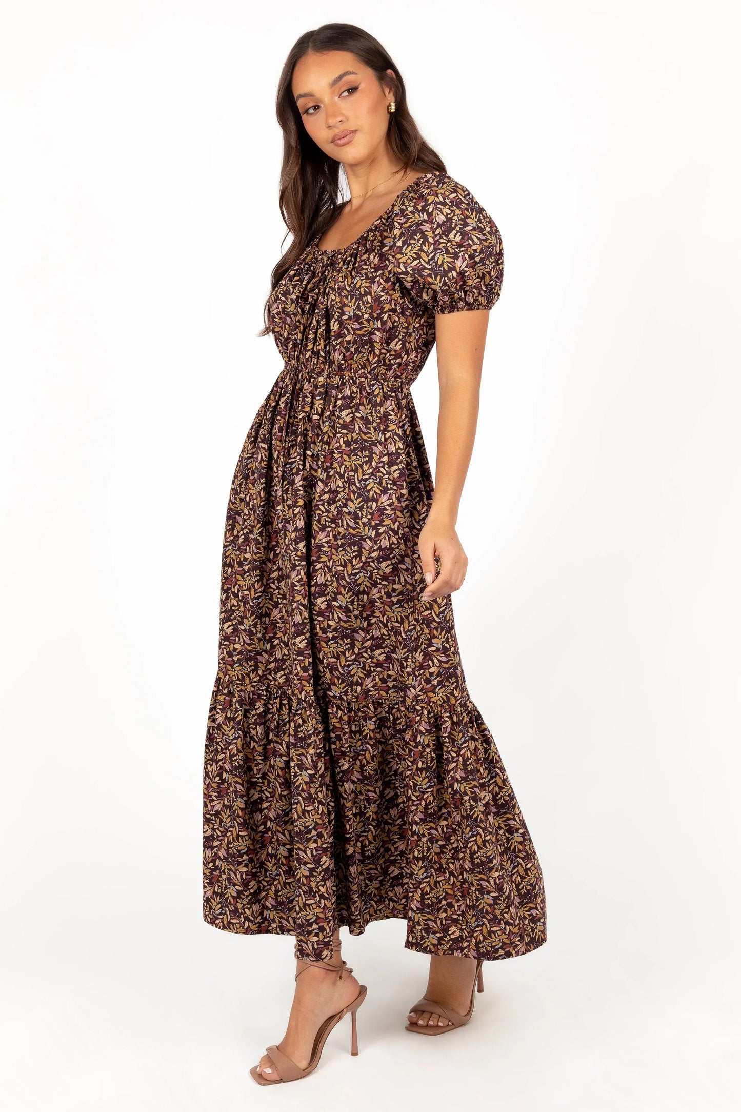 Juliana Maxi Dress Plum Floral