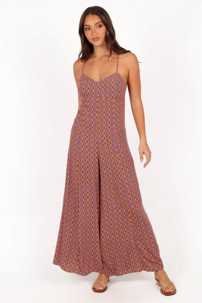 Harlee Wide Leg Jumpsuit Orange