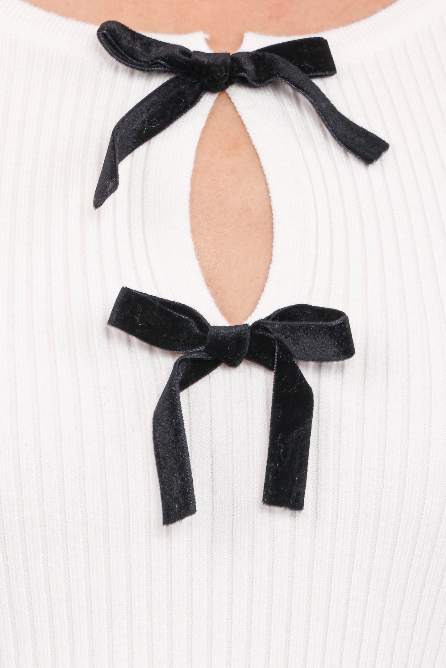 Elba Knit Top White