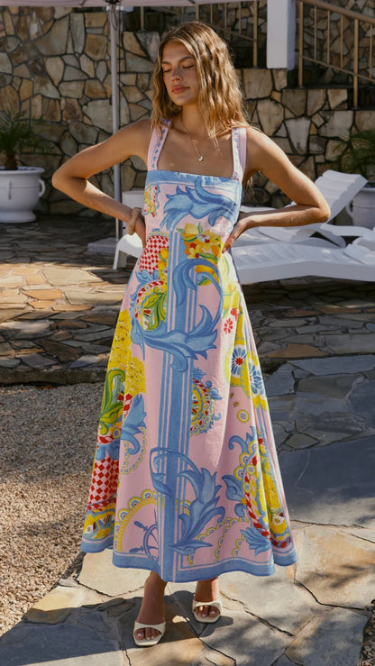 Sella Maxi Dress Summer in Sicily
