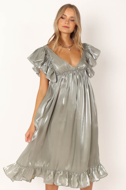 Oro Midi Dress Olive