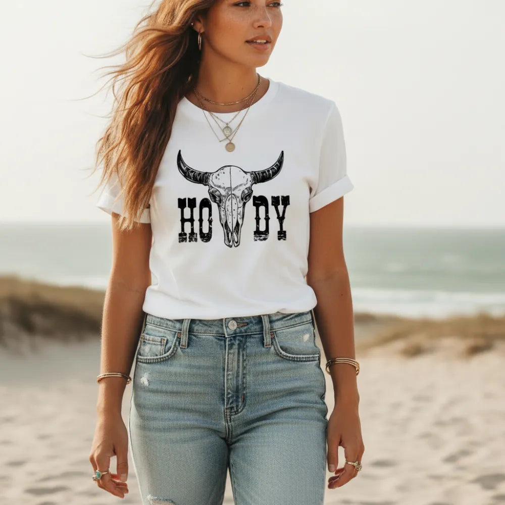 Boho Western Cowgirl Graphic Tee