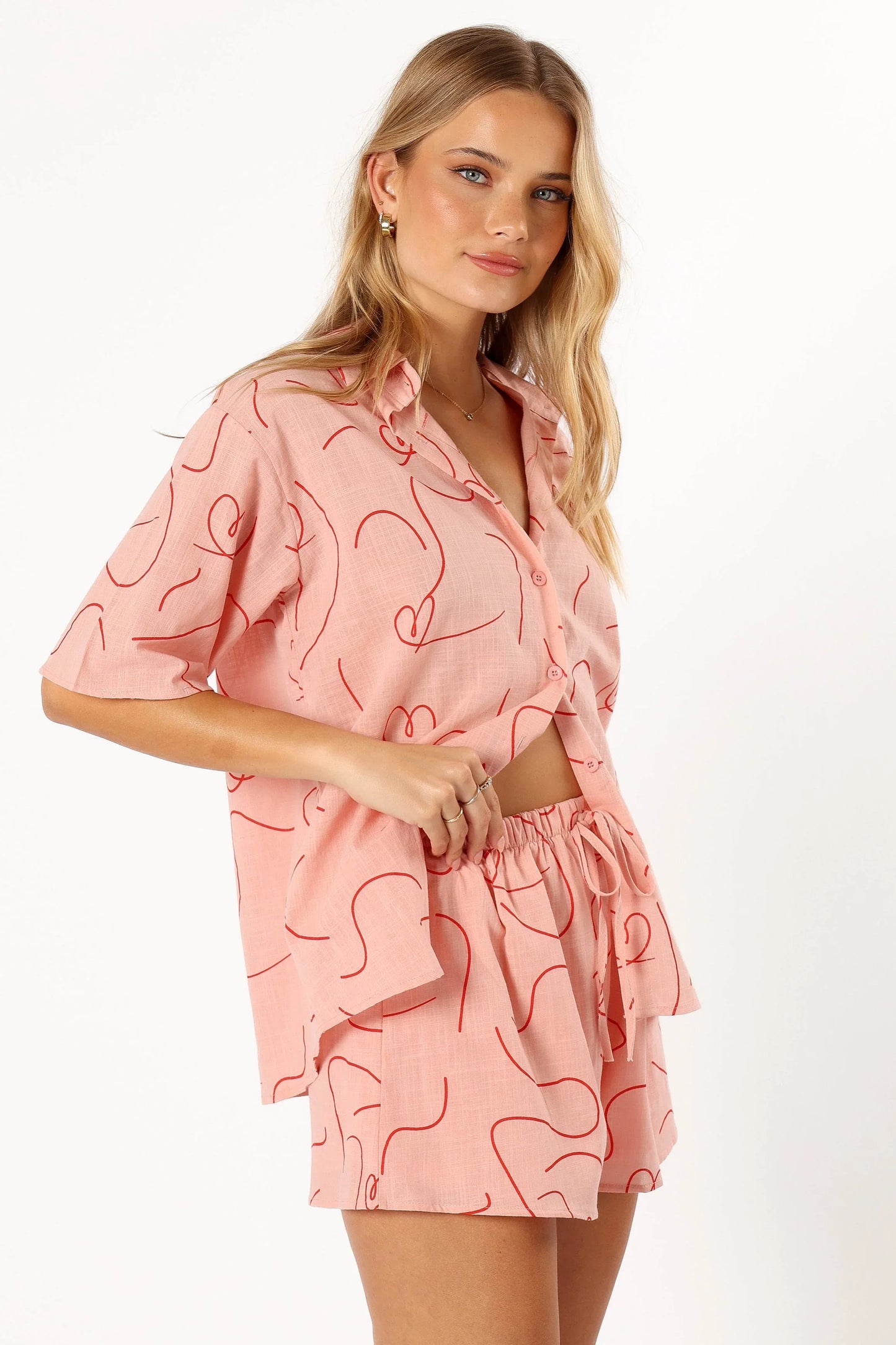 Darla Short Set Pink Swirl