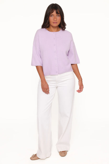 Lilith Knit Top Lilac