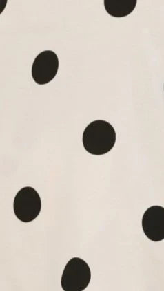 Hazelle Pants Beige Black Polka Dot