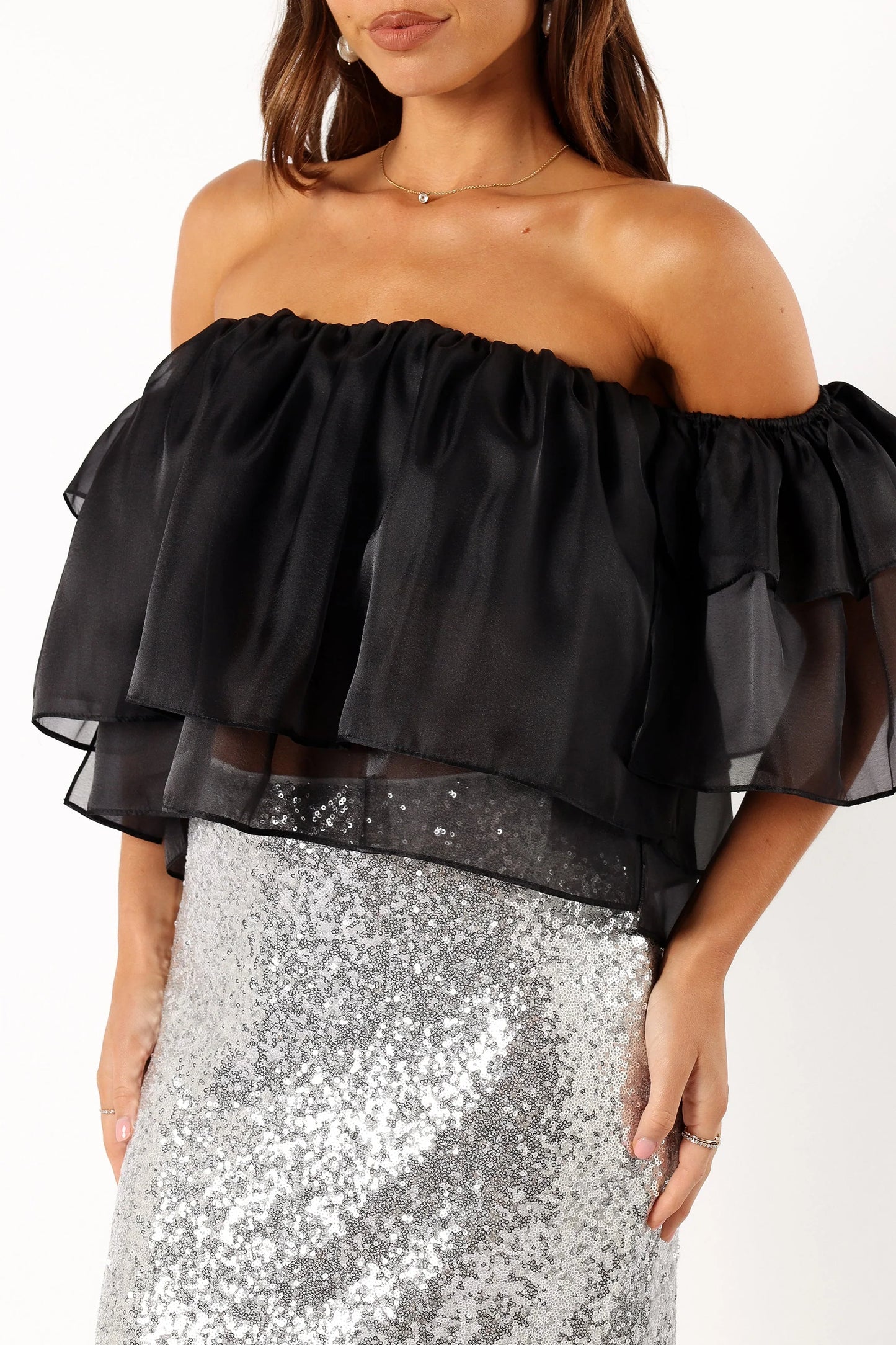 Deedi Off Shoulder Top Black