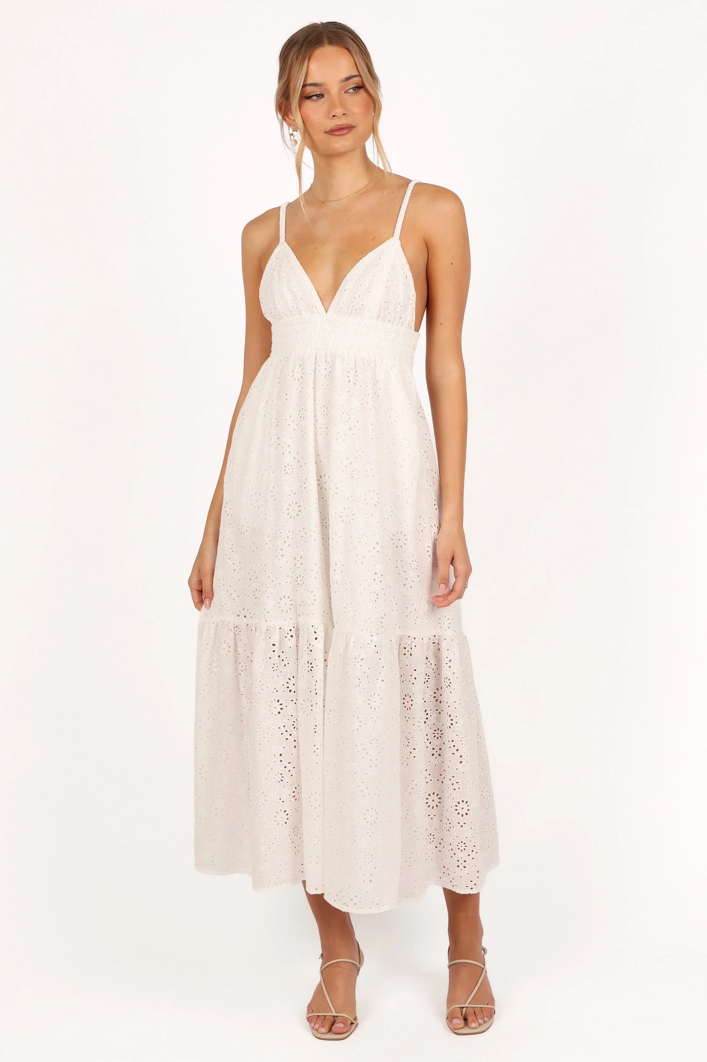 Ivannah Midi Dress Ivory