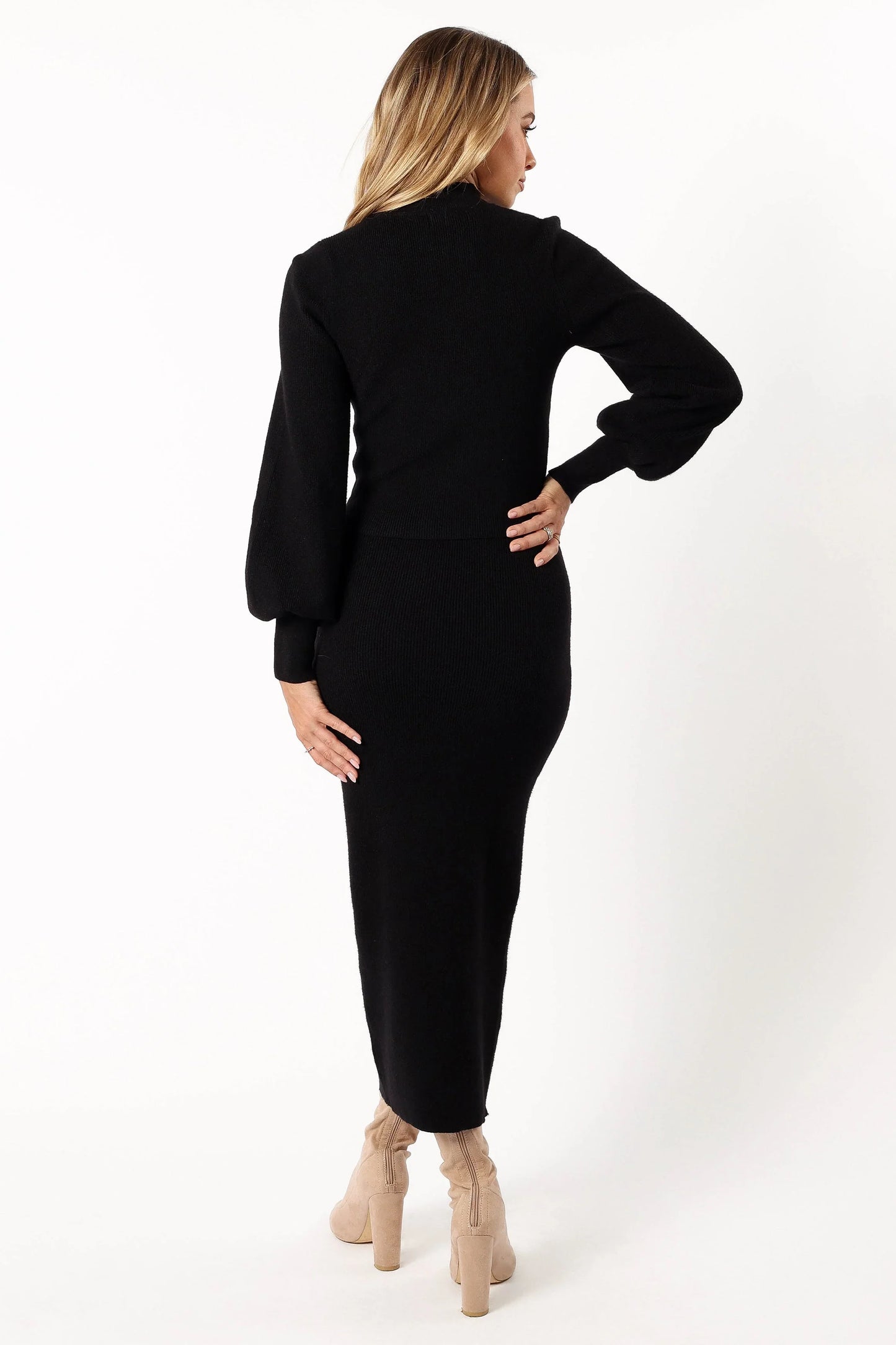 Tilbury Knitted Set Black