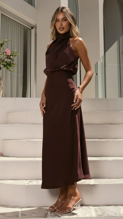 Esther Maxi Dress Chocolate