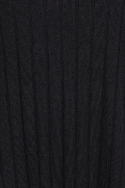 Alix Ribbed Knit Set Black