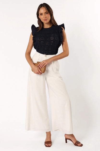 Fiona Knit Top Navy