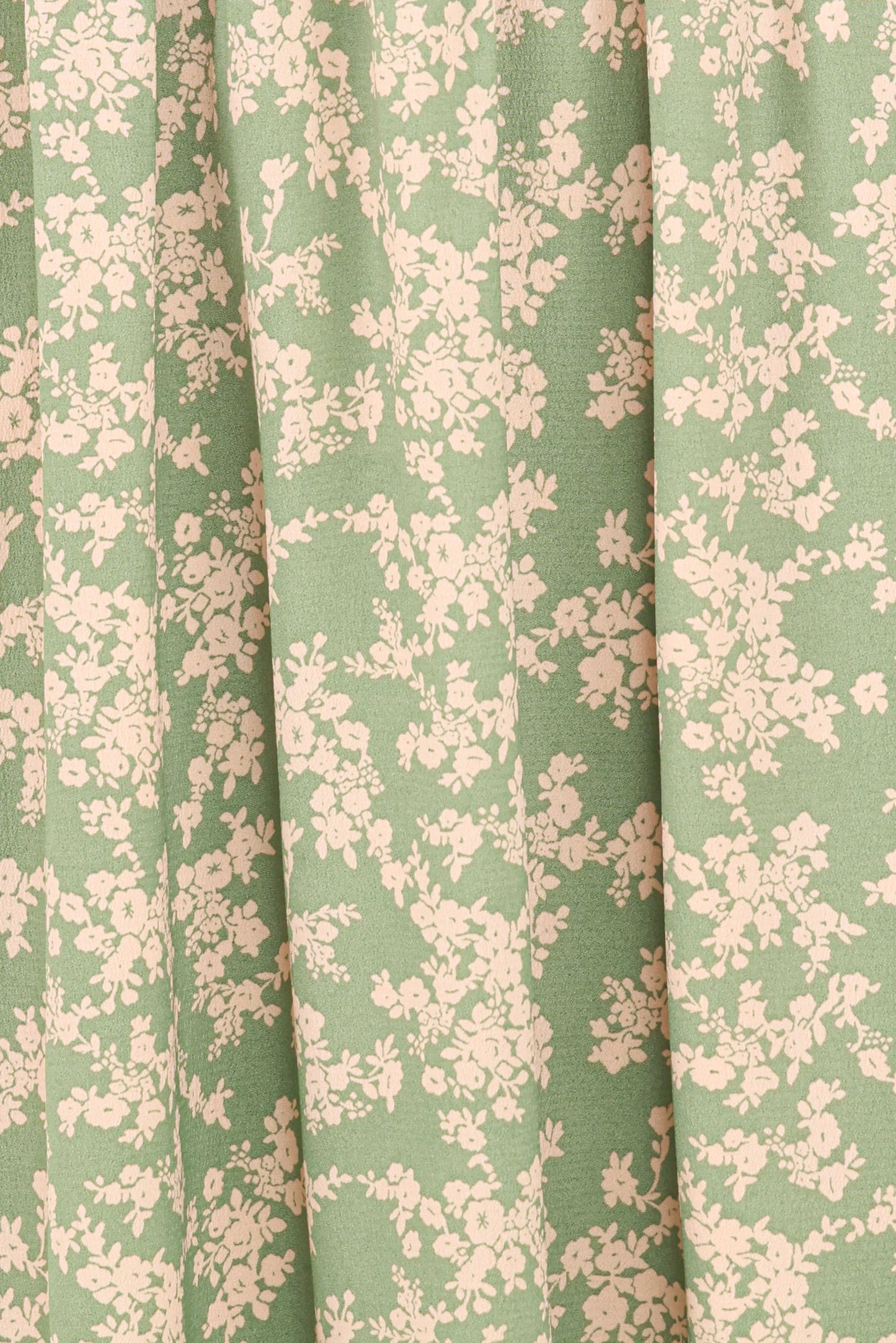 Ashara Long Sleeve Midi Dress Green Floral