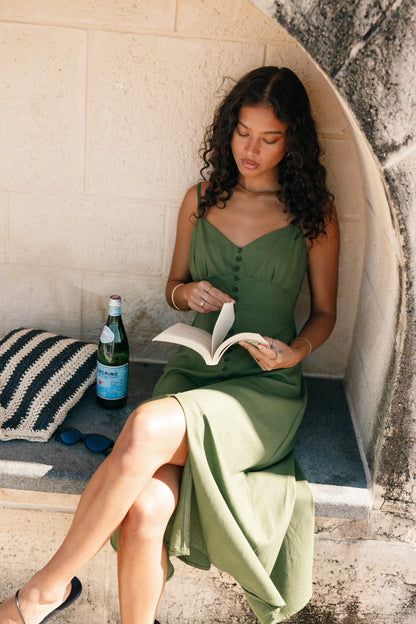 Darby Midi Dress Ibiza Green