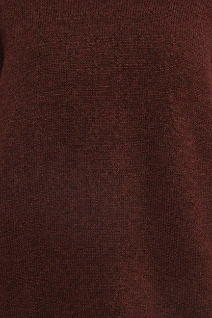 Bindy Cowlneck Knit Sweater Brown