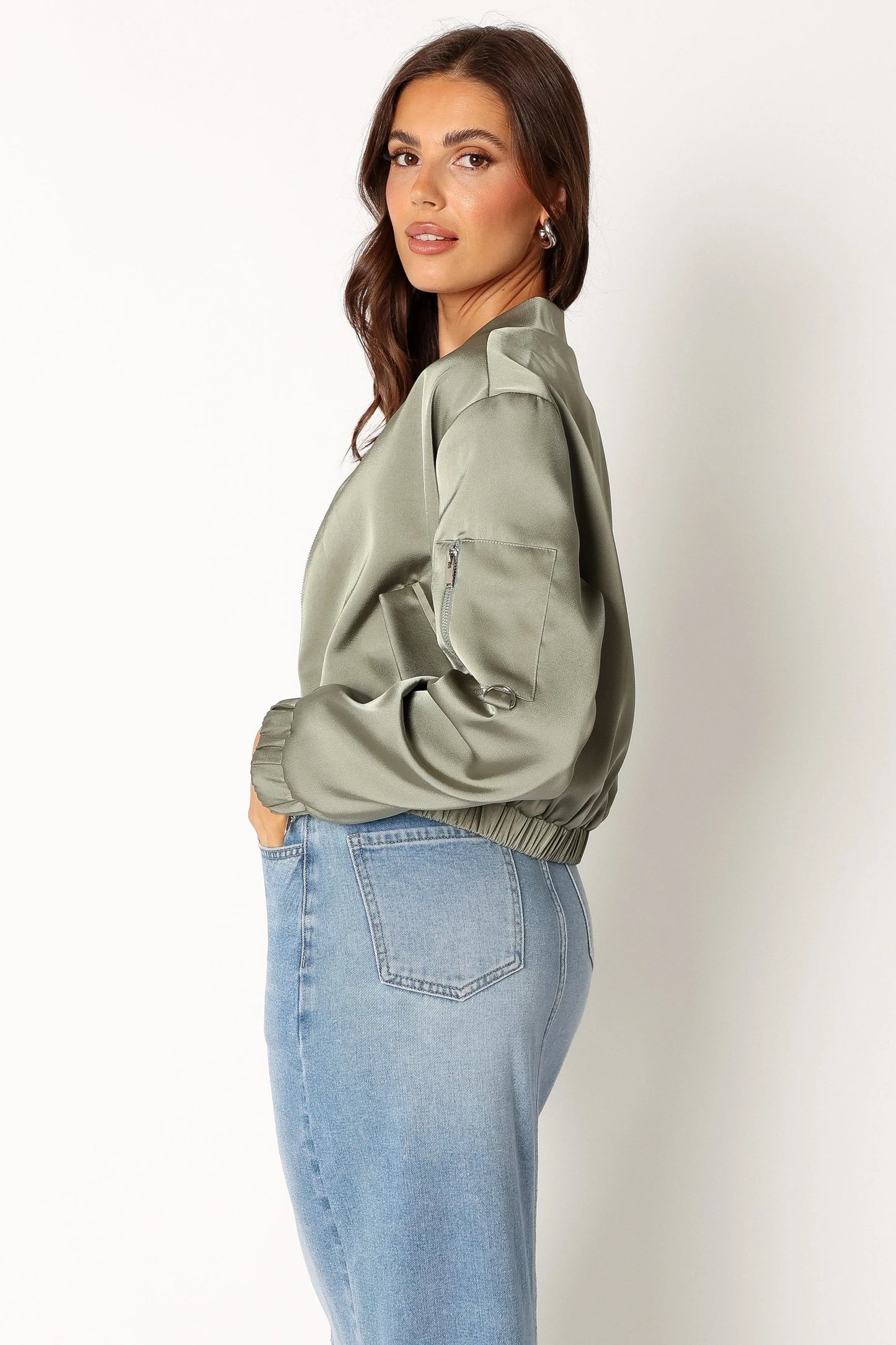 Kyra Bomber Jacket Sage
