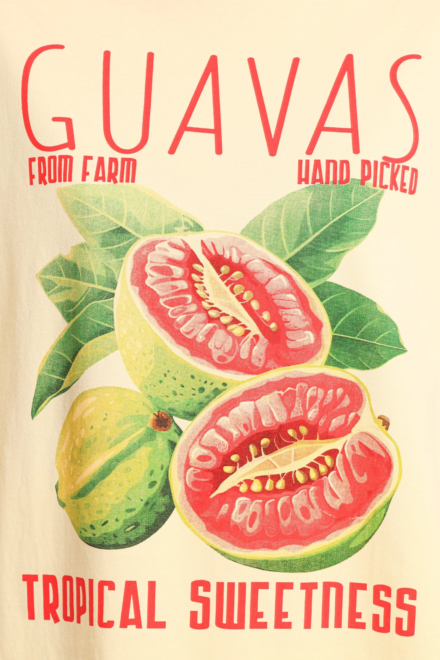 Guavas Graphic Tee Pale Yellow