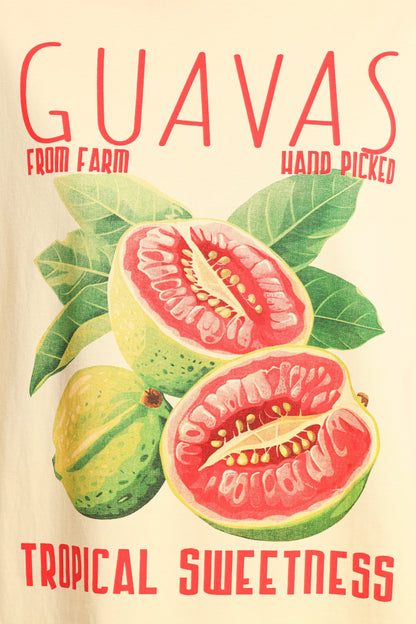 Guavas Graphic Tee Pale Yellow
