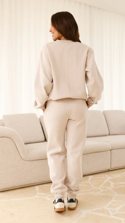 Billy J Trackie Pants Beige