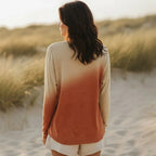 Colorful Ombre Long Sleeve Boho Shirt