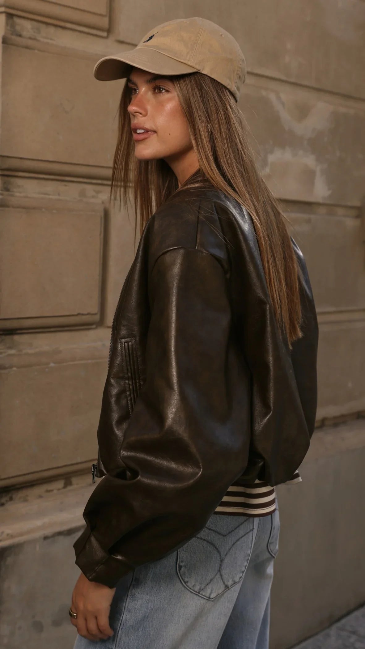 Jackson Bomber Jacket Vintage Brown