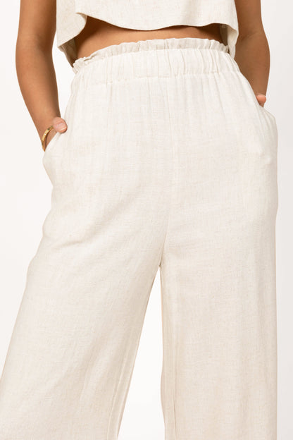 Eleanor High Waisted Pants Beige