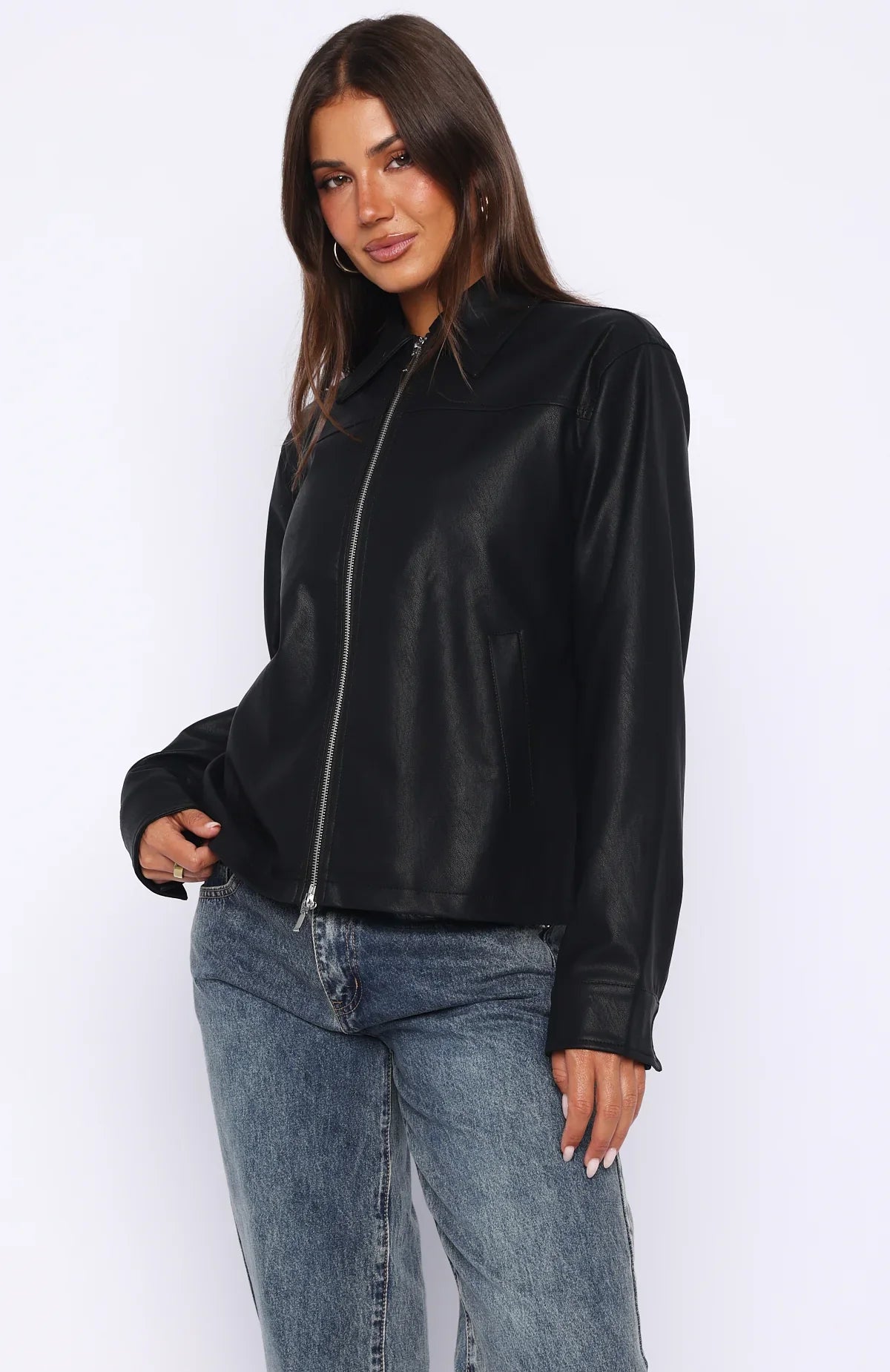 Never Possible PU Jacket Black