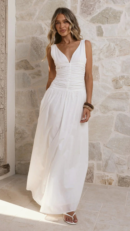 Sanya Maxi Dress White