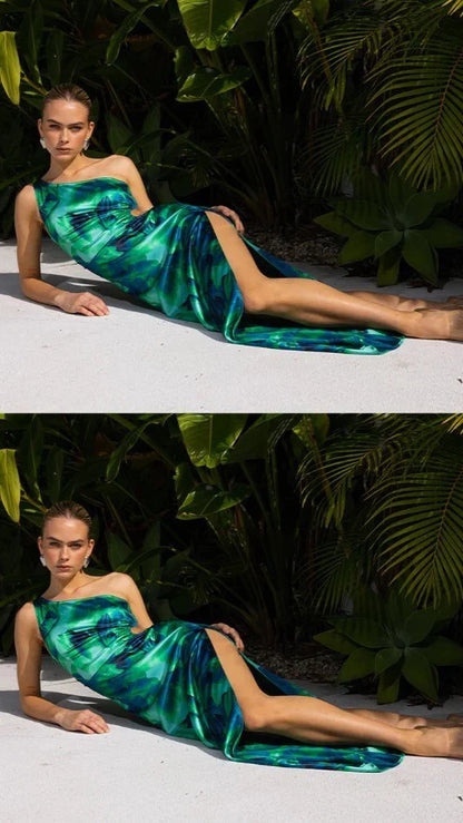 Barzilio Maxi Dress Calista Green