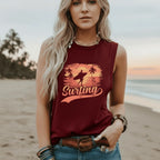 Surfing Graphic Tank Top