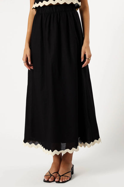 Chrissy Two Piece Set Black Cream