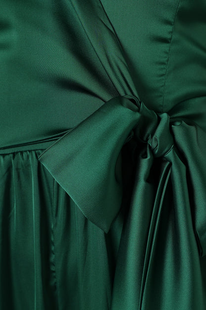 Tanya Strapless Jumpsuit Emerald