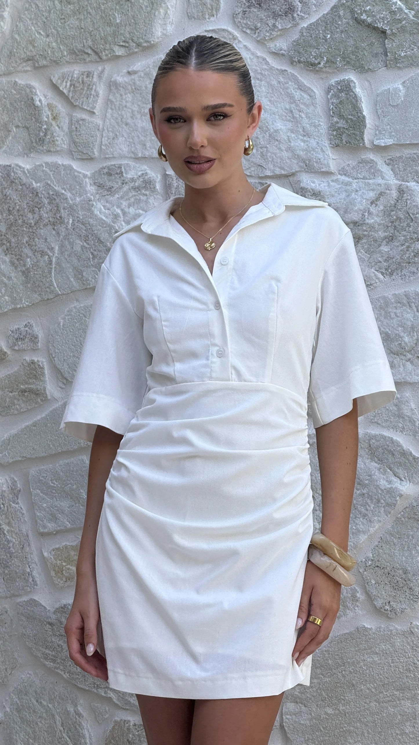 Sydney Mini Dress White