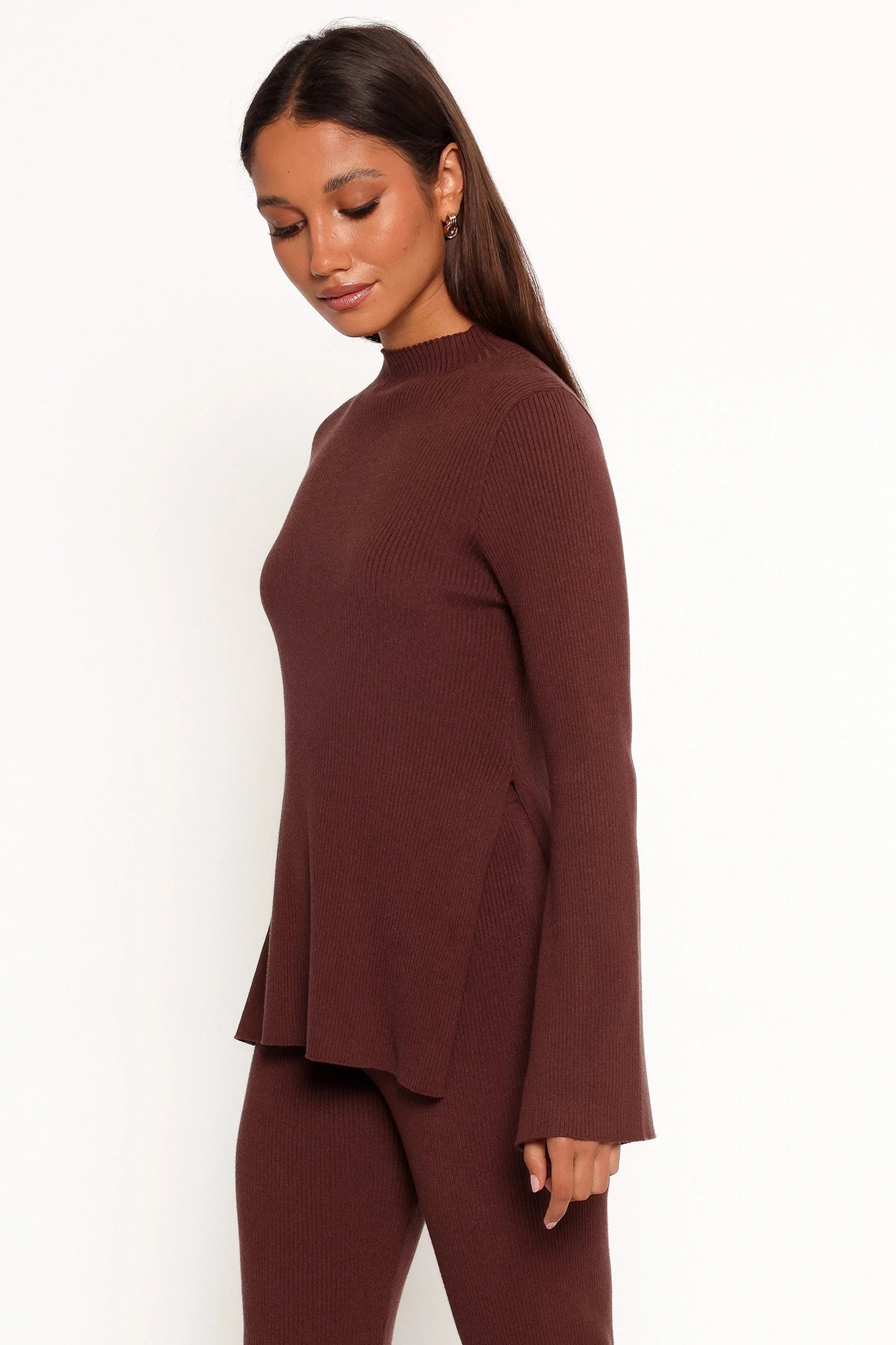 Adrienne Knit Top Chocolate