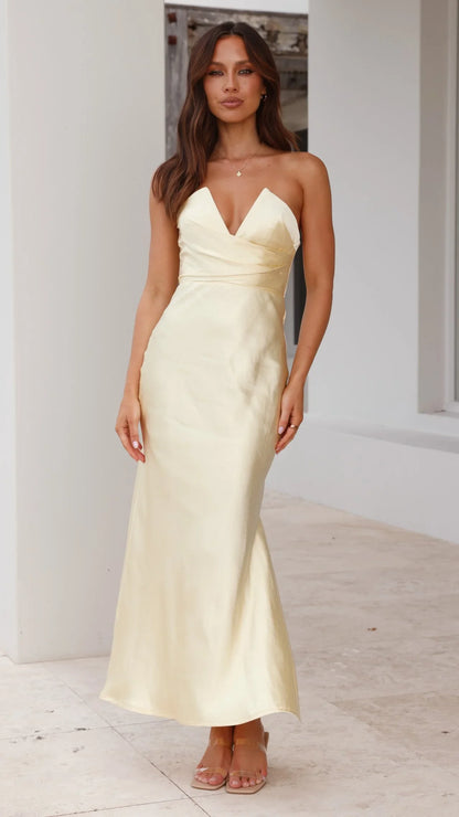 Valerie Maxi Dress Yellow