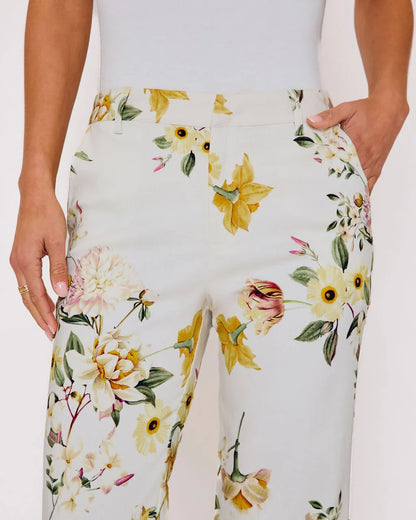 Honey Morning Floral Print Pants