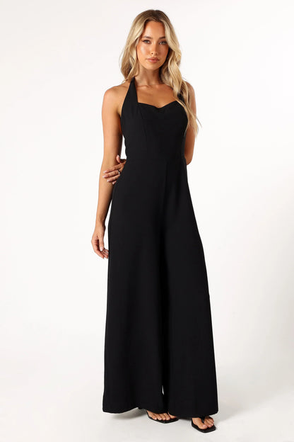 Mathias Halterneck Jumpsuit Black