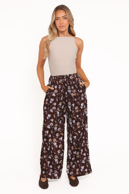 Calantha Wide Leg Pants Fall Floral